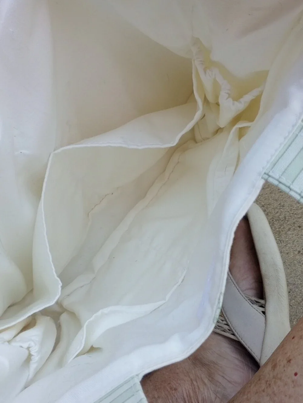 Green Toile Tote /Bag - Picture 5 of 5